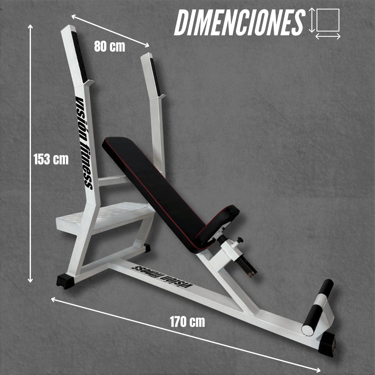 Banco Inclinado Estándar con apoyapiés